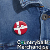 Denmark Pin Badges x3 Pack