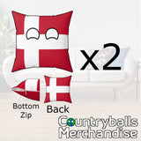 2x Denmark Pillow Cases Pack