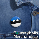 Estonia Pin Badges x3 Pack