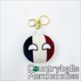 France 7cm Bag Pendant Keychain