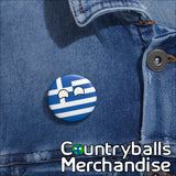 Greece Pin Badges x3 Pack