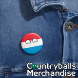 Luxembourg Pin Badges x3 Pack